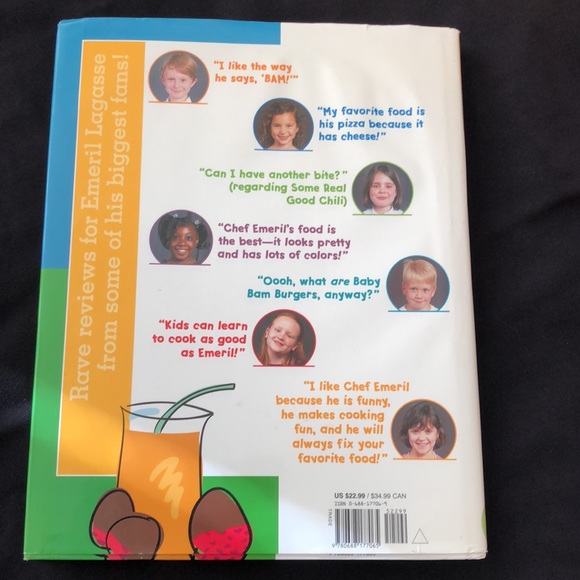 Emeril Lagasse kids cookbook and apron - Picture 3 of 6